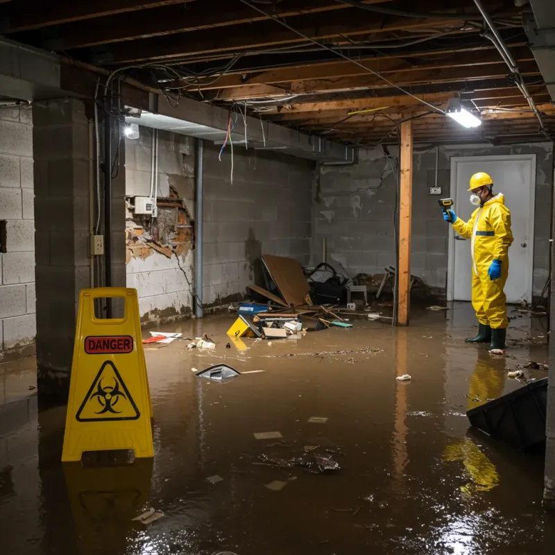 Flooded Basement Electrical Hazard in Union City, CA Property